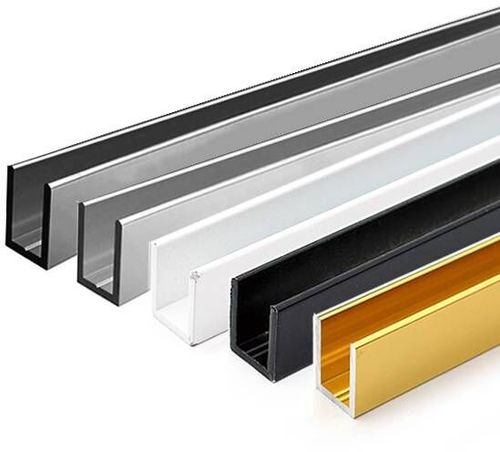 Aluminum Profile Factory Brushed Nickel U Channel for Shower Room Glass Door Cabin Enclosure