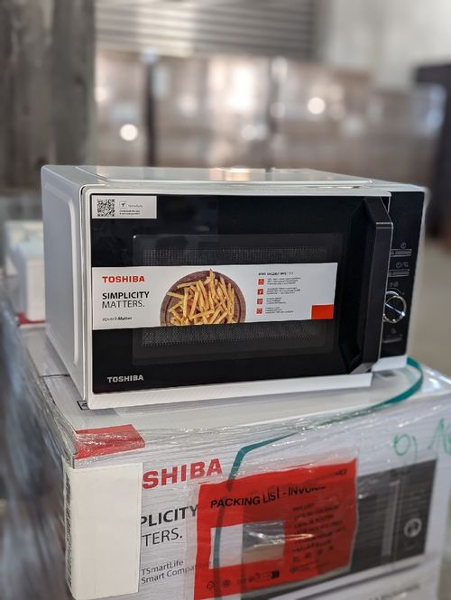 Toshiba MW3-SAC23SF(WH) 3-in-1 Mikrowelle – 23 Liter, Grill, Heißluft, Air Fryer