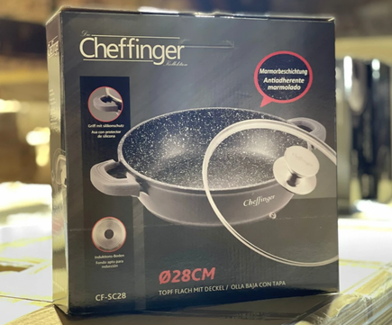 Head finger pot with lid 28cm