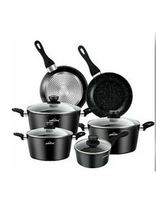 Homelux cooking pot set 10 pcs. EB10SLOW