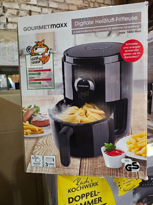 GourmetMaxx digitale Heißluftfritteuse 1400W 