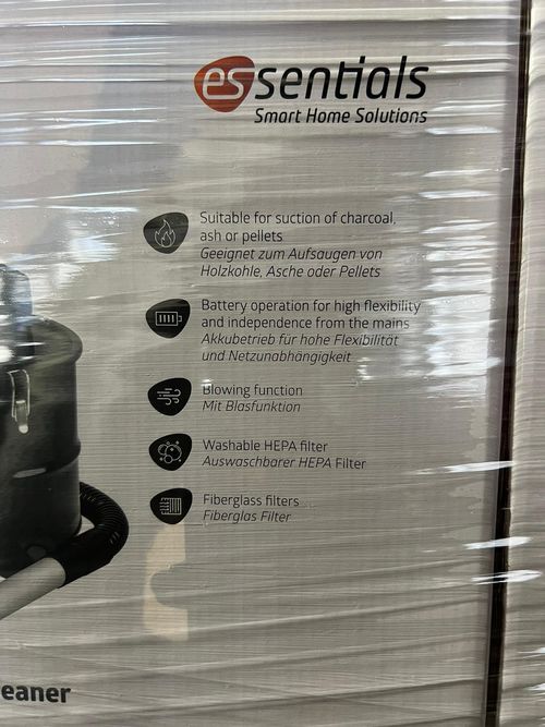 essentials mobile ash vacuum cleaner