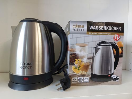 Cuisine Edition Edelstahl Wasserkocher 1200W
