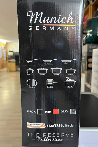 Munich Germany Pfannenset 3tlg.